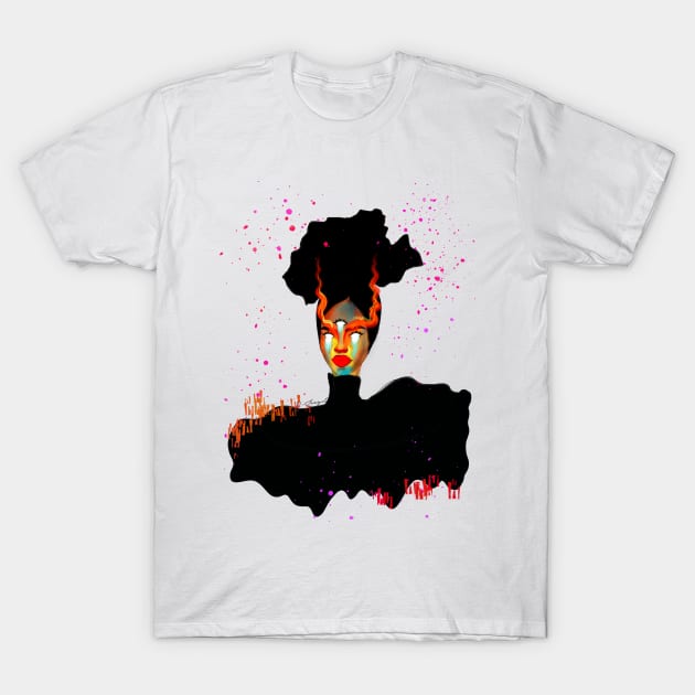 Burning in flames T-Shirt by Colormyline by Denis Senyol